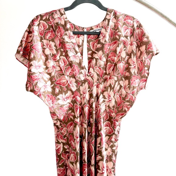 Veronica Beard Seymour Stretch-Silk Dress in Deep Ochre NWOT - Picture 2 of 9